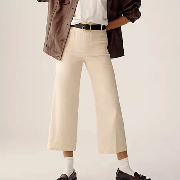 Anthropologie 24P The Colette Cropped Wide-Leg Pants 24...
